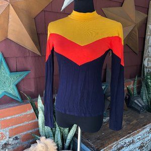 Nastygal Collection Retro Stretch Top Long Sleeve Size 6